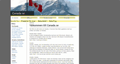Desktop Screenshot of canada.se